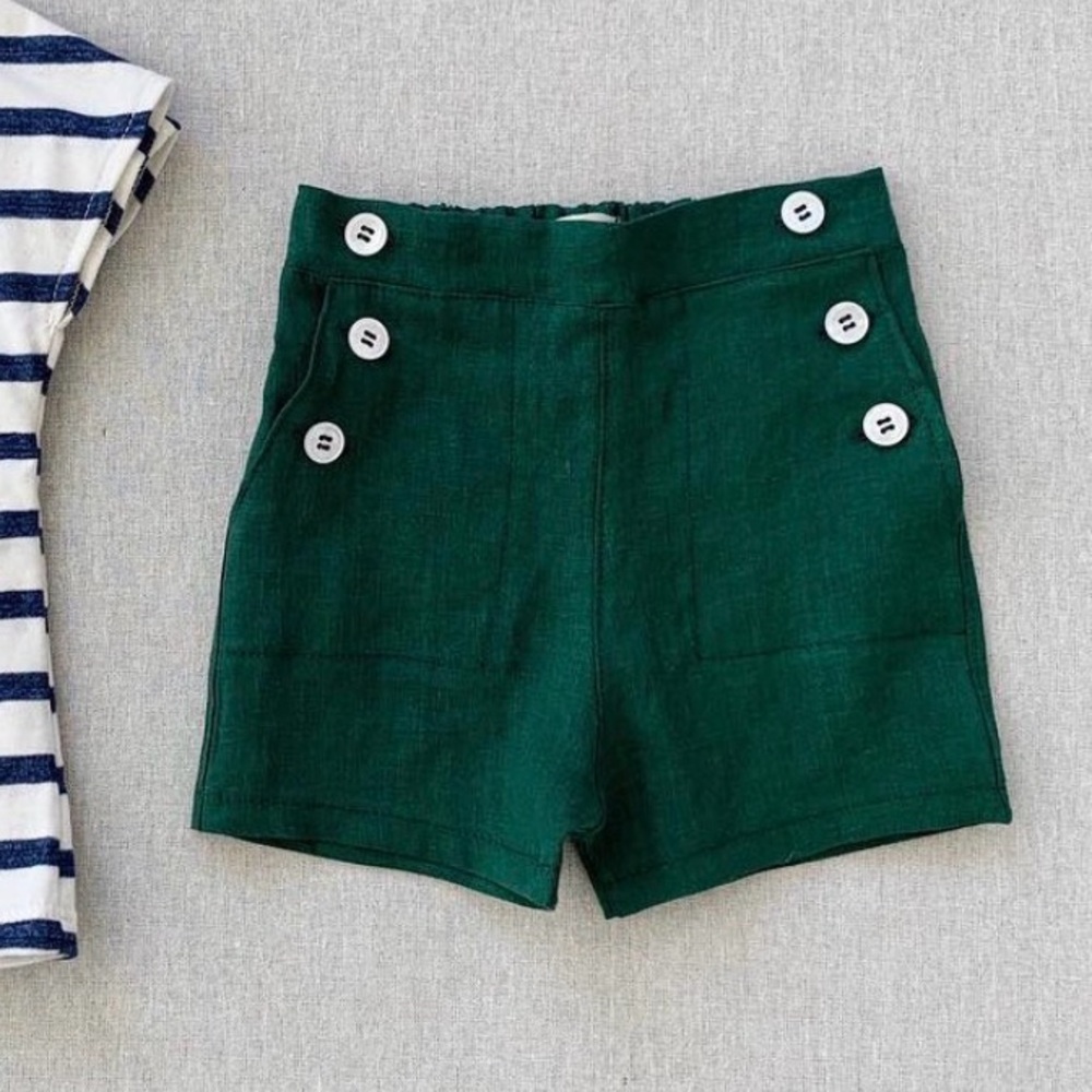 Mabo 100% linen Remi shorts 4/5t